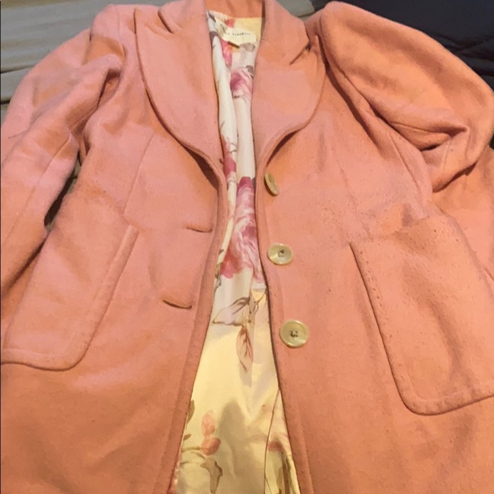 Pink Banana Republic peacoat